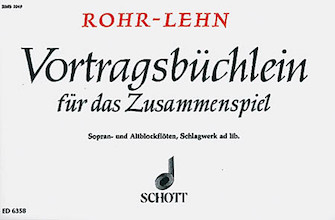 Vortragsbüchlein für das Zusammenspiel (Instruction Book for Ensemble)
