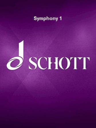 Product Cover for Symphony 1 Study Score Schott  by Hal Leonard