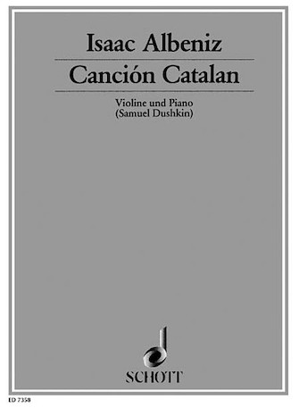 Product Cover for Cancion Catalan Violin and Piano Schott  by Hal Leonard
