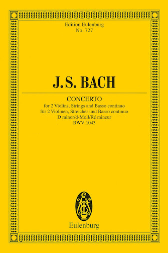 Product Cover for Concerto in D Minor, BWV 1043 Study Score Schott  by Hal Leonard