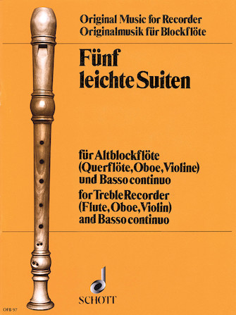 Product Cover for 5 Easy Suites from the Baroque  Schott  by Hal Leonard