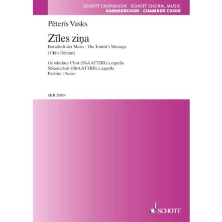 Product Cover for Ziles Zina: The Tomtit's Message SSAATTBB a cappella Choral  by Hal Leonard