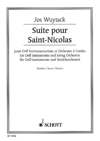 Suite For Saint Nicolas Score - Orff Instruments And String Orchestra