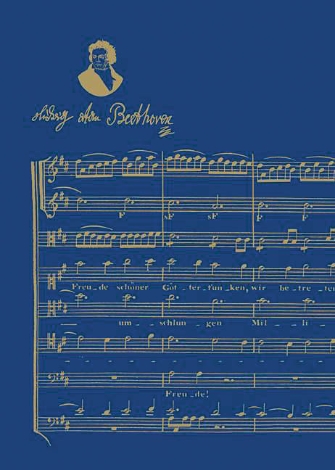 Beethoven Notebook Blue (3-pack) Retail .99 Each