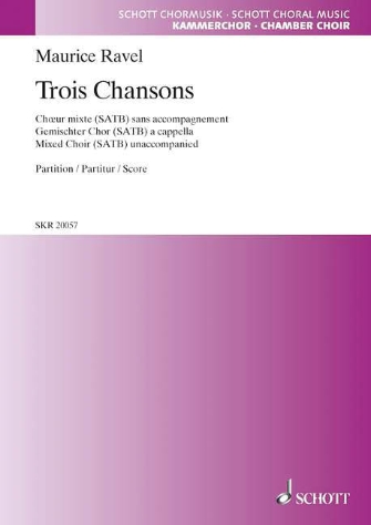 Trois Chansons Satb French Nicolette/trois Beaux Oiseaux/ronde %27n%27allez D%27ormonde%27