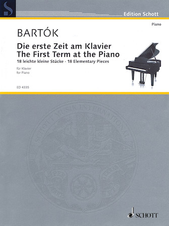 Product Cover for The First Term at the Piano – 18 Elementary Pieces Die erste Zeit am Klavier – 18 leichte kleine Stücke Schott Softcover by Hal Leonard