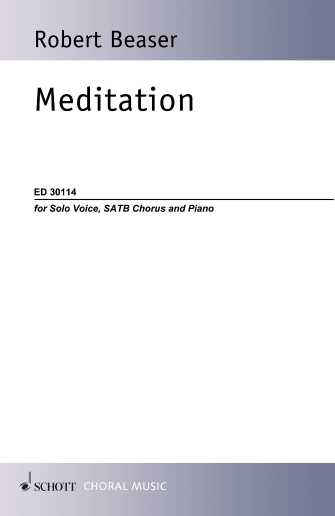 Product Cover for Meditation Solo Voice, SATB Chorus and Piano Choral Octavo by Hal Leonard