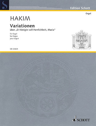 Product Cover for Variationen über “O Königin voll Herrlichkeit, Maria” Organ Organ Collection Softcover by Hal Leonard