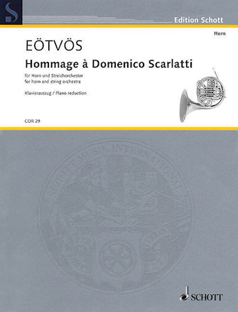 Product Cover for Hommage a Domenico Scarlatti for Horn and String Orchestra (Piano Accompaniment) Brass Solo Softcover by Hal Leonard