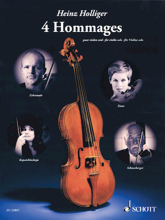 Product Cover for 4 Hommages Violin String Solo Softcover by Hal Leonard