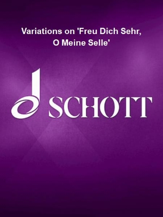 Product Cover for Variations on 'Freu Dich Sehr, O Meine Selle' Organ Organ Collection Softcover by Hal Leonard