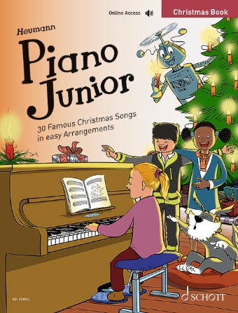Product Cover for Piano Junior Christmas Book 30 Famous Christmas Songs in Easy Arrangements Piano Collection Softcover Audio Online by Hal Leonard