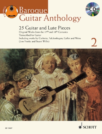 Product Cover for Baroque Guitar Anthology, Volume 2 25 Guitar and Lute Pieces – Original Works from the 17th and 18th Centuries Guitar Softcover Media Online by Hal Leonard