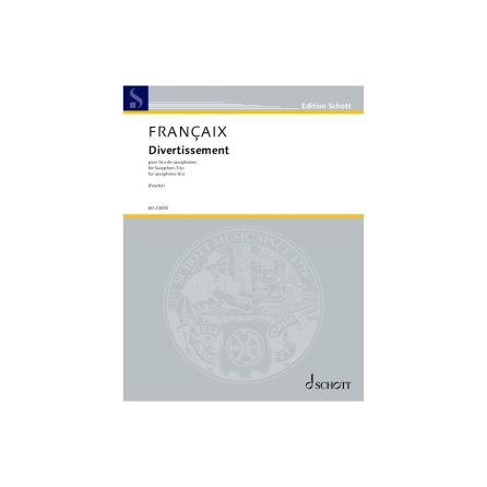 Product Cover for Divertissement Saxophone TrioScore and Parts Woodwind Ensemble Softcover by Hal Leonard