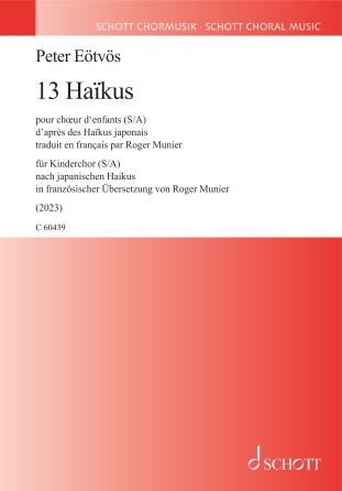 Product Cover for 13 Haikus for Children's SA Choir Choral Softcover by Hal Leonard