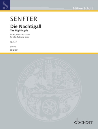 Product Cover for Die Nachtigall (The Nightingale) Op. 53/1 Version for Alto, Flute, and PianoScore and Part Schott Softcover by Hal Leonard