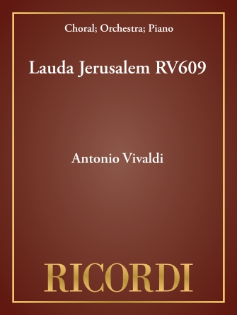 Product Cover for Lauda Jerusalem RV609 Vocal Score Choral Large Works  by Hal Leonard