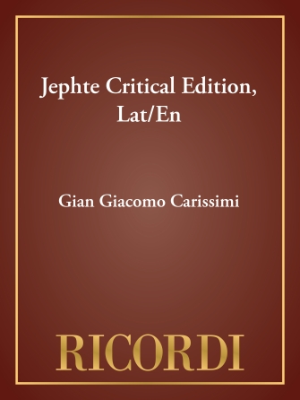 Jephte Critical Edition, Lat/En Jephte Critical Edition, Lat/En