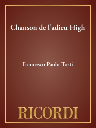 Product Cover for Chanson de l'adieu High Vocal Solo Vocal Solo  by Hal Leonard