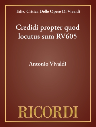 Credidi propter quod locutus sum RV605