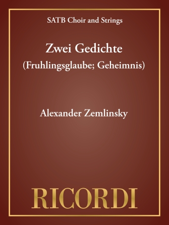 Product Cover for Zwei Gedichte (Frühlingsglaube; Geheimnis) Full score Special Import  by Hal Leonard