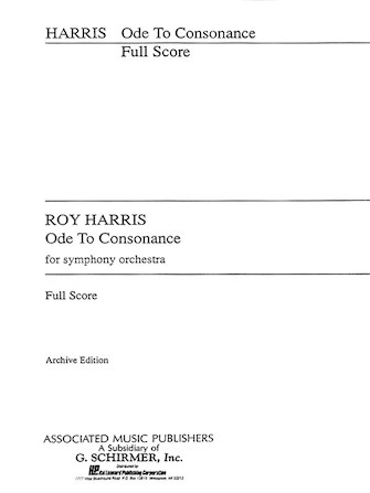 Ode To Consonance Full Score Ode To Consonance Full Score