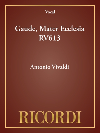 Product Cover for Gaude, Mater Ecclesia RV613 Critical Edition Score Opera  by Hal Leonard