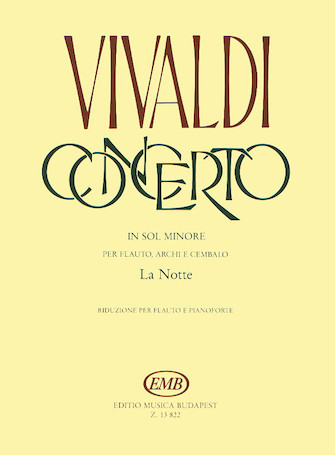 Product Cover for Concerto in G Minor “La notte” for Flute, Strings,and Continuo, RV 439  EMB  by Hal Leonard