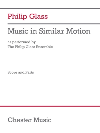 Product Cover for Music in Similar Motion (As Performed by the Philip Glass Ensemble) Score and Parts Instrumental Softcover by Hal Leonard