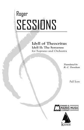 Product Cover for Idyll of Theocritus for Soprano and Orchestra E.B. Marks Softcover by Hal Leonard