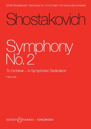 Product Cover for Symphony No. 2 Op. 14 To October – A Symphonic Dedication Study Score Softcover by Hal Leonard