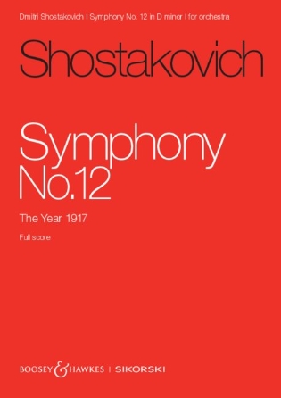 Product Cover for Symphony No. 12 Op. 112 The Year 1917 Orchestra Study Score Study Score Softcover by Hal Leonard