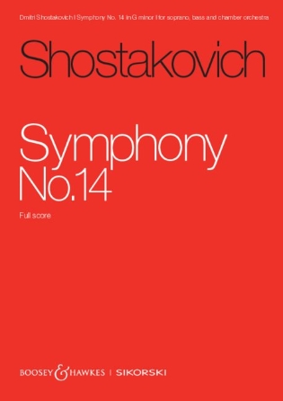 Product Cover for Symphony No. 14 Op. 135 for Soprano, Bass, OrchestraStudy Score Study Score Softcover by Hal Leonard