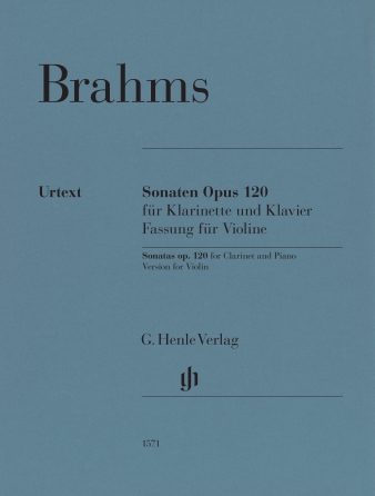 Product Cover for Clarinet Sonatas Op. 120 Version for Violin and PianoMarked and Unmarked String Parts Henle Music Folios Softcover by Hal Leonard