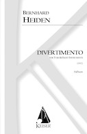 Cover for Divertimento for Tuba and Eight Instruments : LKM Music by Hal Leonard