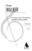 Cover for Concerto for Trombone and Wind Ensemble : LKM Music by Hal Leonard
