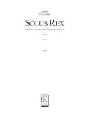 Cover for Solus Rex : LKM Music by Hal Leonard