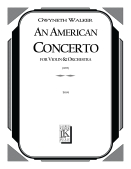 Cover for An American Concerto for Violin and Orchestra : LKM Music by Hal Leonard