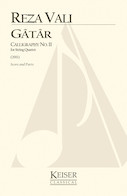 Cover for Gatar: Calligraphy No. 11 for String Quartet : LKM Music by Hal Leonard