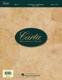 Cover for Carta Manuscript Paper No. 1 – Basic : Carta Manuscript Paper by Hal Leonard