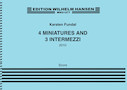 Cover for 4 Miniatures and 3 Intermezzi : Music Sales America by Hal Leonard