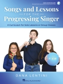 Cover for Songs and Lessons for the Progressing Singer : Vocal Collection by Hal Leonard