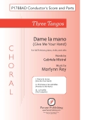 Cover for Three Tangos - 1. Dame la mano : Pavane Choral by Hal Leonard