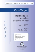 Cover for Three Tangos - 2. Promesa a las estrellas : Pavane Choral by Hal Leonard
