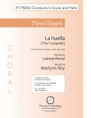 Cover for Three Tangos - 3. La huella : Pavane Choral by Hal Leonard