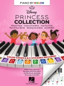 Cover for Piano-by-Color – Disney Princess Collection : Piano by Color by Hal Leonard