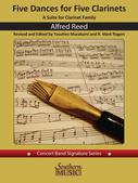 Cover for Five Dances for Five Clarinets and Band : Southern Music Band by Hal Leonard