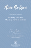 Cover for Make Me Know : Pavane Choral by Hal Leonard