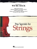 Cover for We're Back : Pop Specials for Strings by Hal Leonard