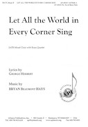 Cover for Let All the World in Every Corner Sing : Alliance Series by Hal Leonard